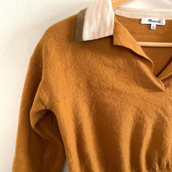 Madewell v neck collar top - Picture 3 of 8